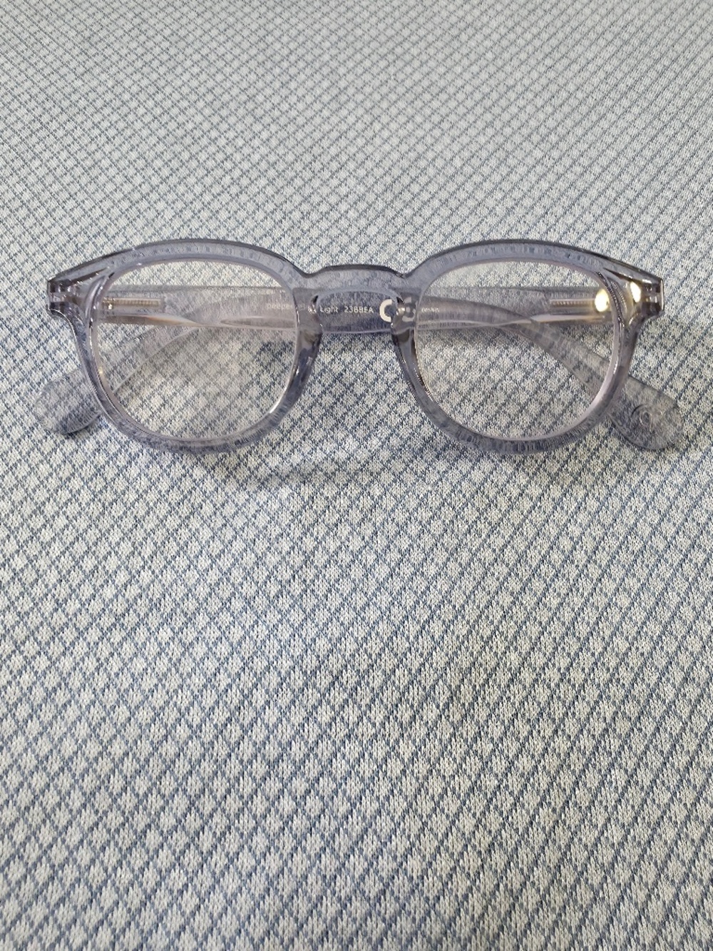 Peepers Asher Blue Light Reading Glasses, Translucent Blue +1.50 Readers